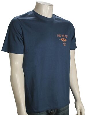 Rip Curl Fade Out Icon T-Shirt - Washed Navy - New