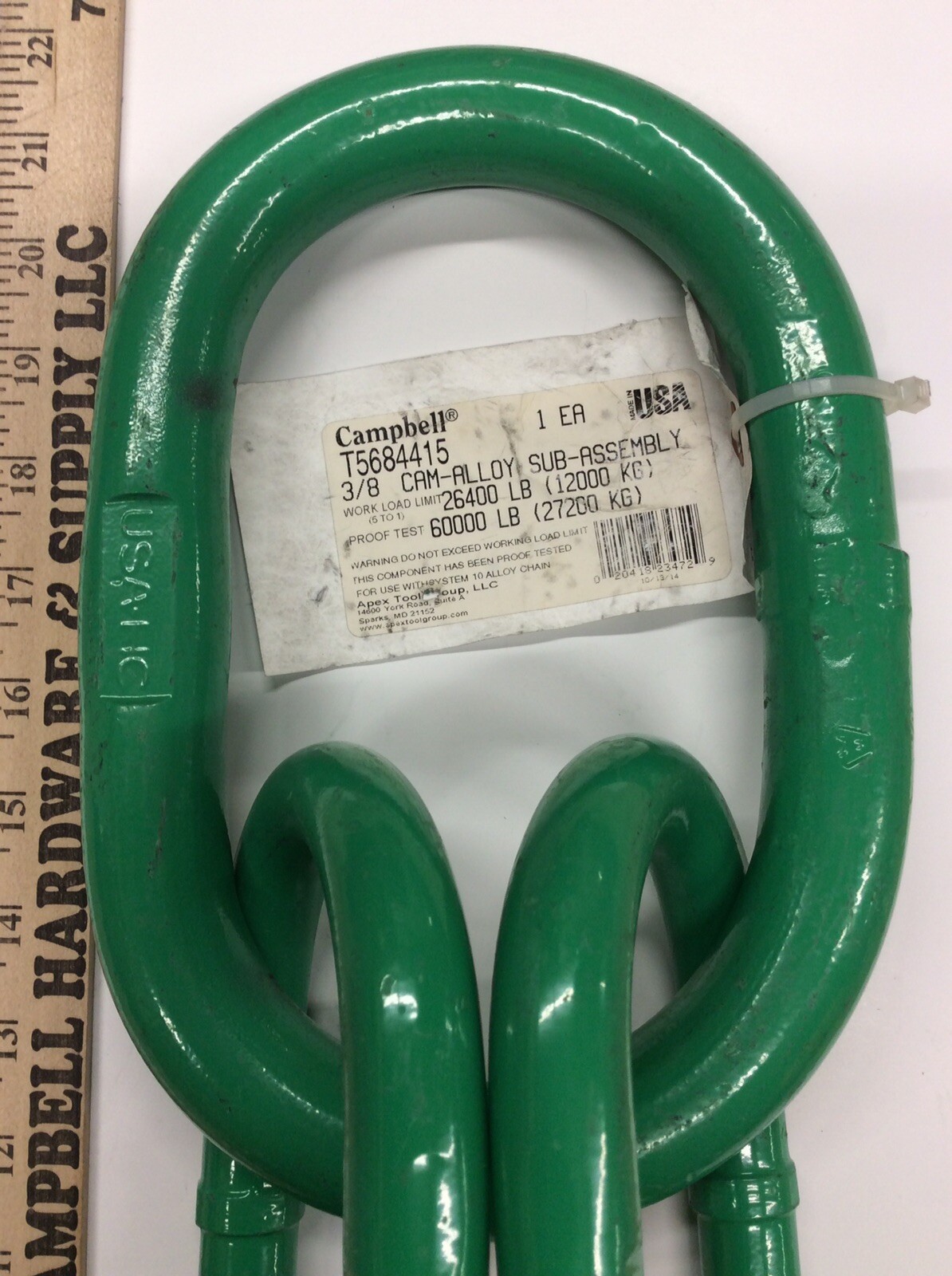 Campbell T5684415 Cam-Alloy Sub-Assembly 3/8” Domestic Oblong Link Rigging Tools