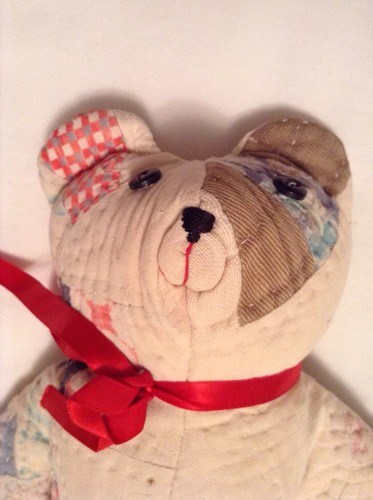 Vintage Quilt Bear Teddy Bear (Made From Vintage Quilt)
