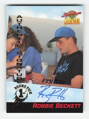 1994 Signature Rookies Authentic Signatures #23 Robbie Beckett #/8650 NM+