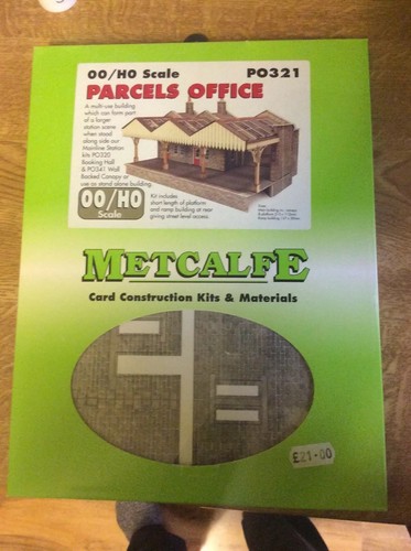 oo/ho Gauge Metcalfe Parcel Office Ready Cut Card Kit PO321