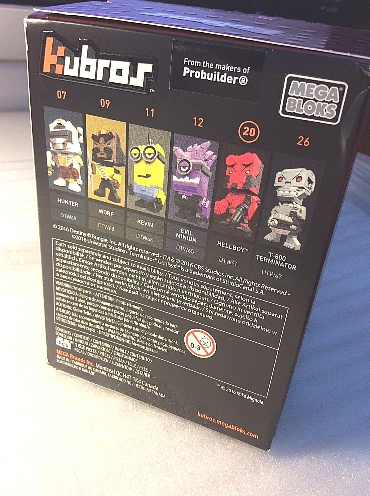 Mega Bloks Kubros Hellboy Building Kit Set Figure Toy DTW66 NEW
