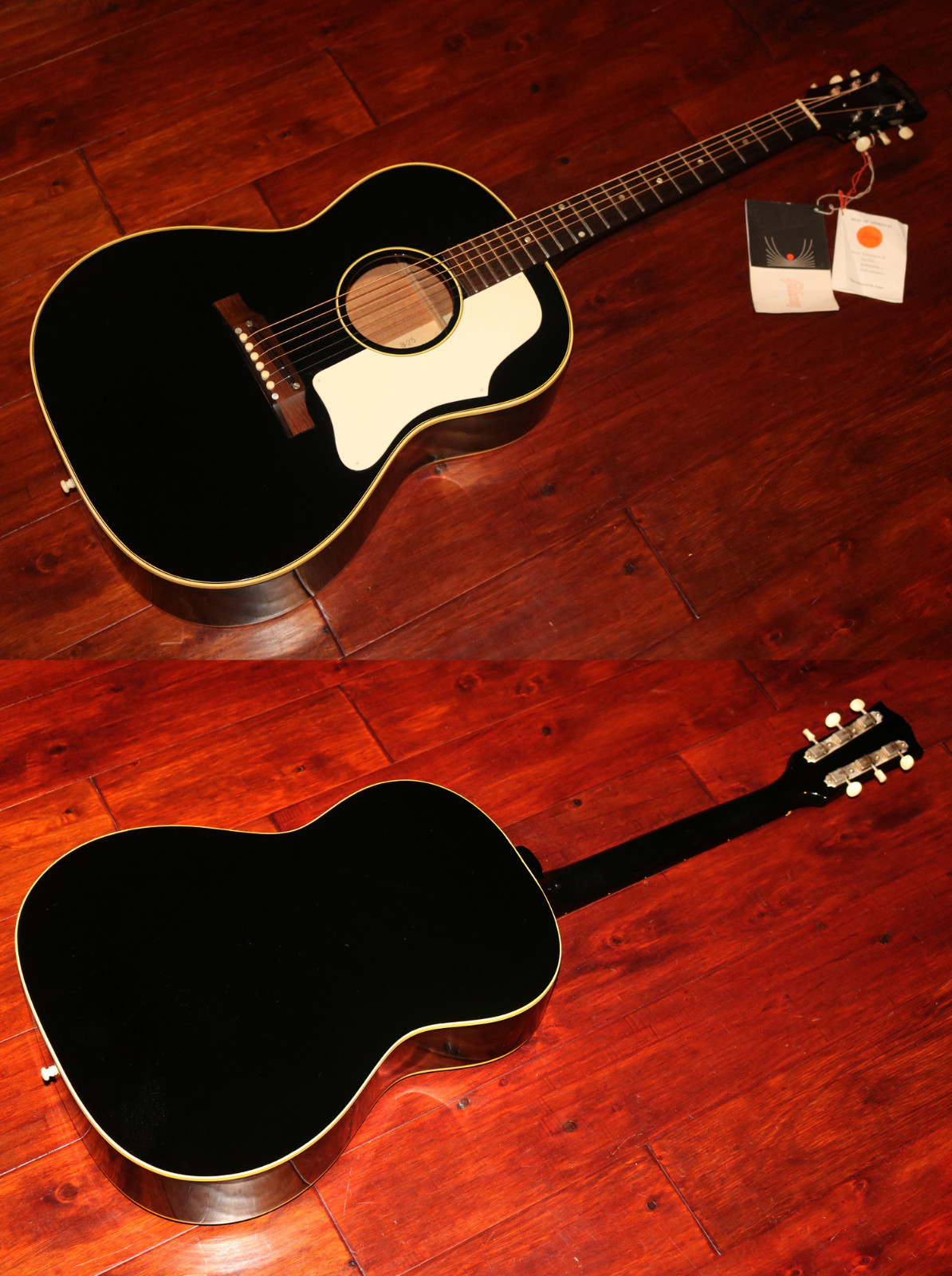 1968 Gibson B-25, Rare black finish  (GIA0769)