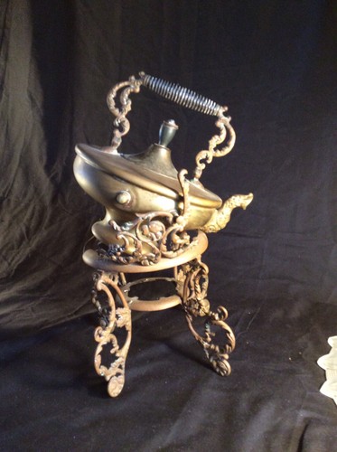 Vintage Brass Tilting Teapot