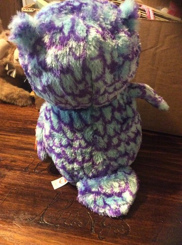 Ty Beanie Boos Oscar The Owl 8.5” Blue And Purple