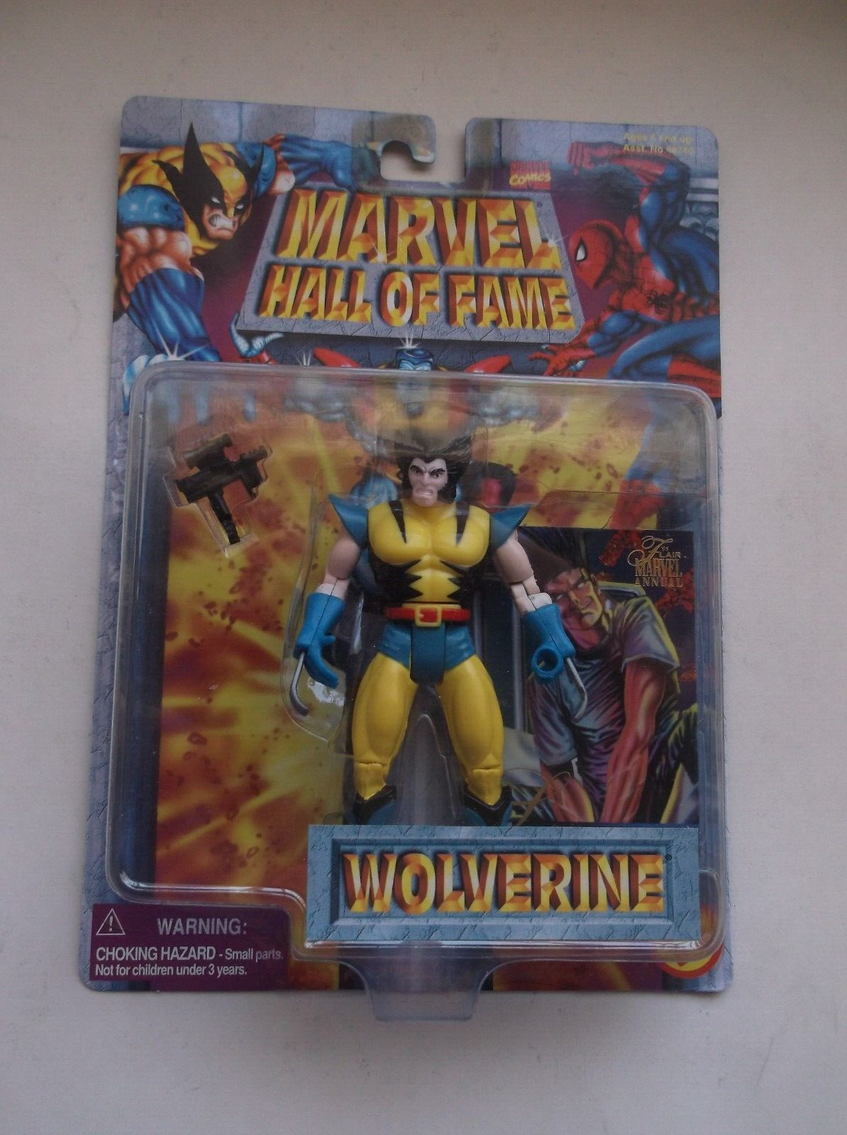 TOYBIZ: MARVEL: HALL OF FAME: WOLVERINE, ACTION FIGURE, RARE/HTF, NEW, 1996!!! TOYBIZ: MARVEL: HALL OF FAME: WOLVERINE, ACTION FIGURE, RARE/HTF, NEW, 1996!!!