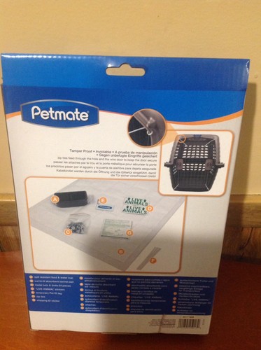Petmate travel kit. Includes all the travel essentials required for airline