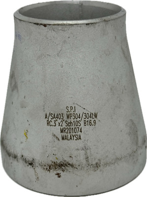SPI S.P.I A/SA403 WP304/304LW RC.3''X2'' SCH10S B16.9 MR201074 NEW
