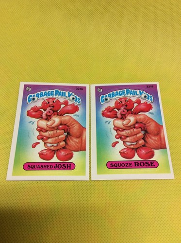 1987 Topps Garbage Pail Kids Series 8 - Squashed JOSH 321a