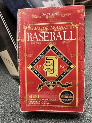 1992 Donruss Baseball Series 2 Wax Box Factory Sealed 36 Packs New