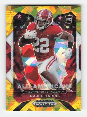 2021 Panini Prizm Draft Picks Collegiate Gold Ice #193 Najee Harris NM+