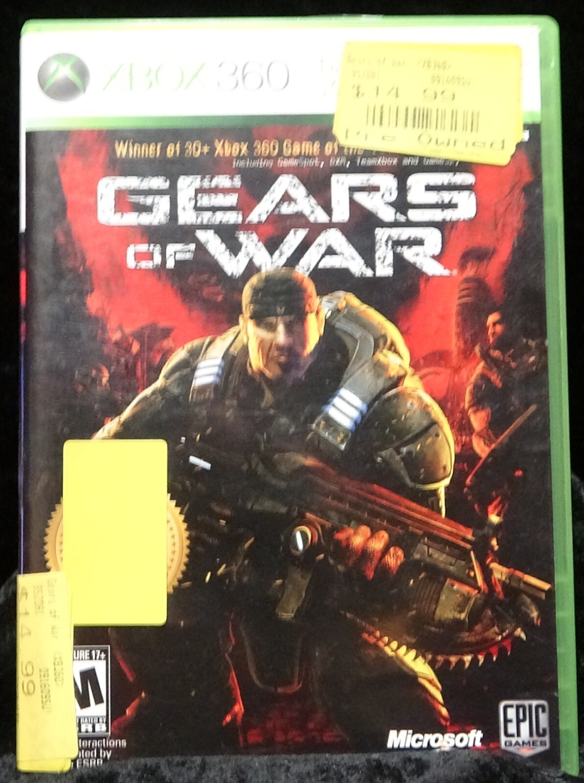 Gears of War (Microsoft Xbox 360, 2008) w/Manual