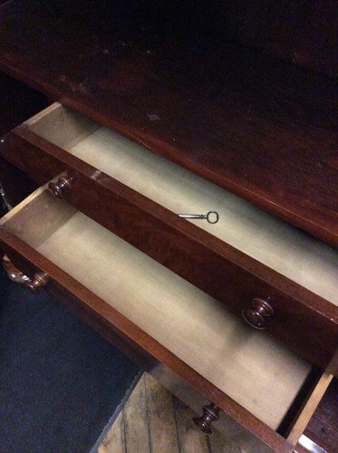 Period Empire Two-Door Blind Door Cabinet, 88.5” Tall