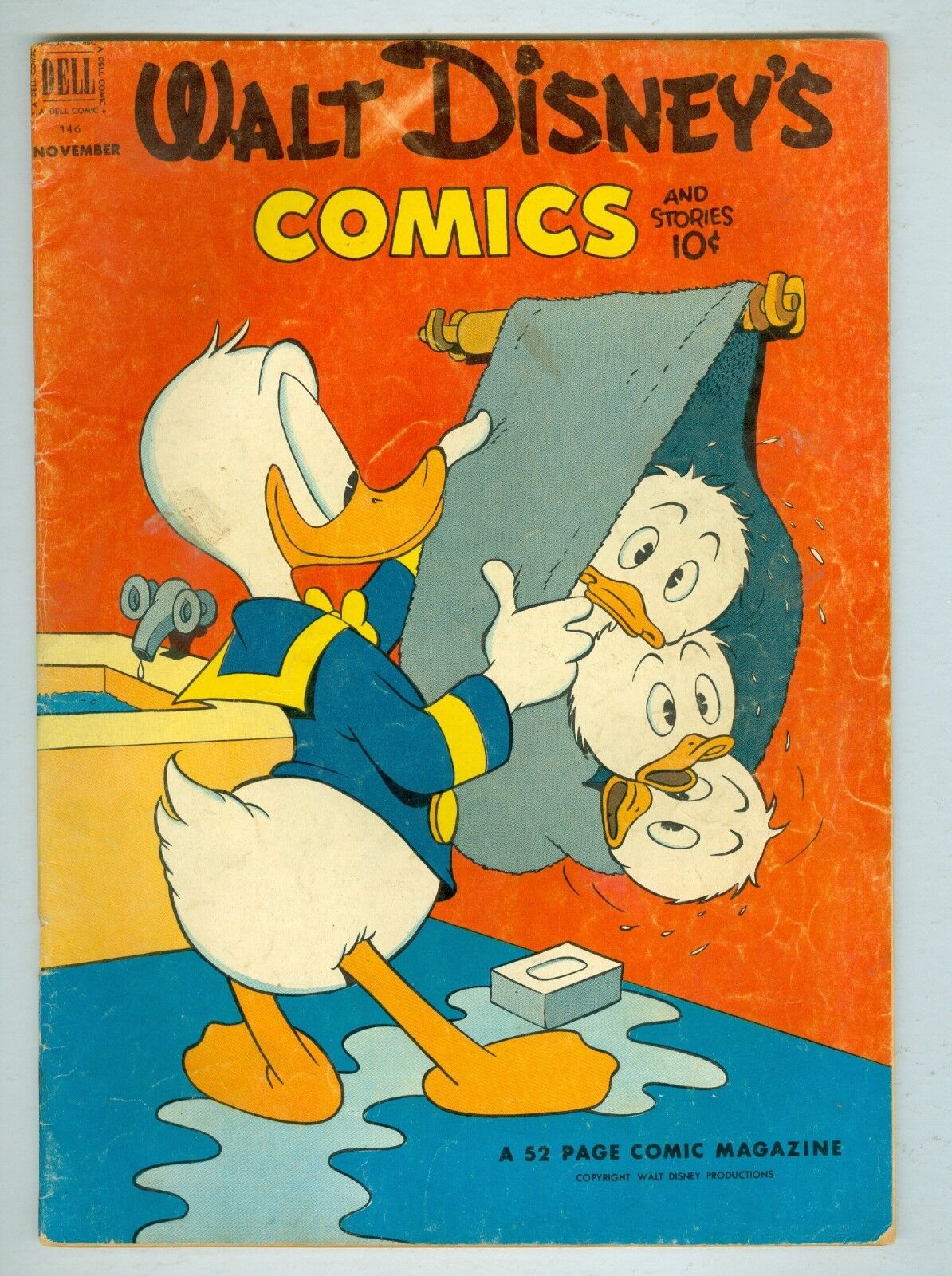 Walt Disney Comics & Stories #146-Golden Age 1950; Donald Duck Vintage; Dell Walt Disney Comics & Stories #146-Golden Age 1950; Donald Duck Vintage; Dell