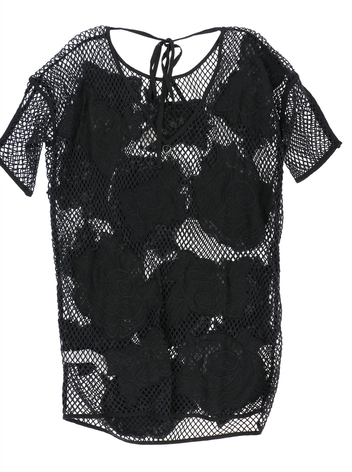 Twin set - Simona barbieri Black Net Cover UP Size Large 187312