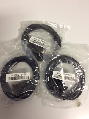 Lot of 3 Ethernet Console Cables - RJ45-DB9 Female - *NEW*