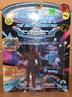NEW! La Forge as Alien Figure Star Trek - The Next Generation Playmates 1993 NIB