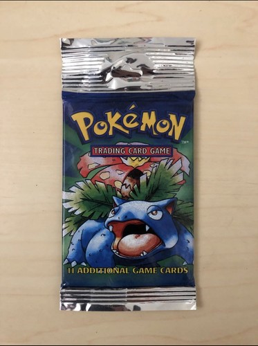 Pokémon base set shadowless booster pack Pokemon SHADOWLESS BASE SET BOOSTER PACK WRAPPER - NO CARDS