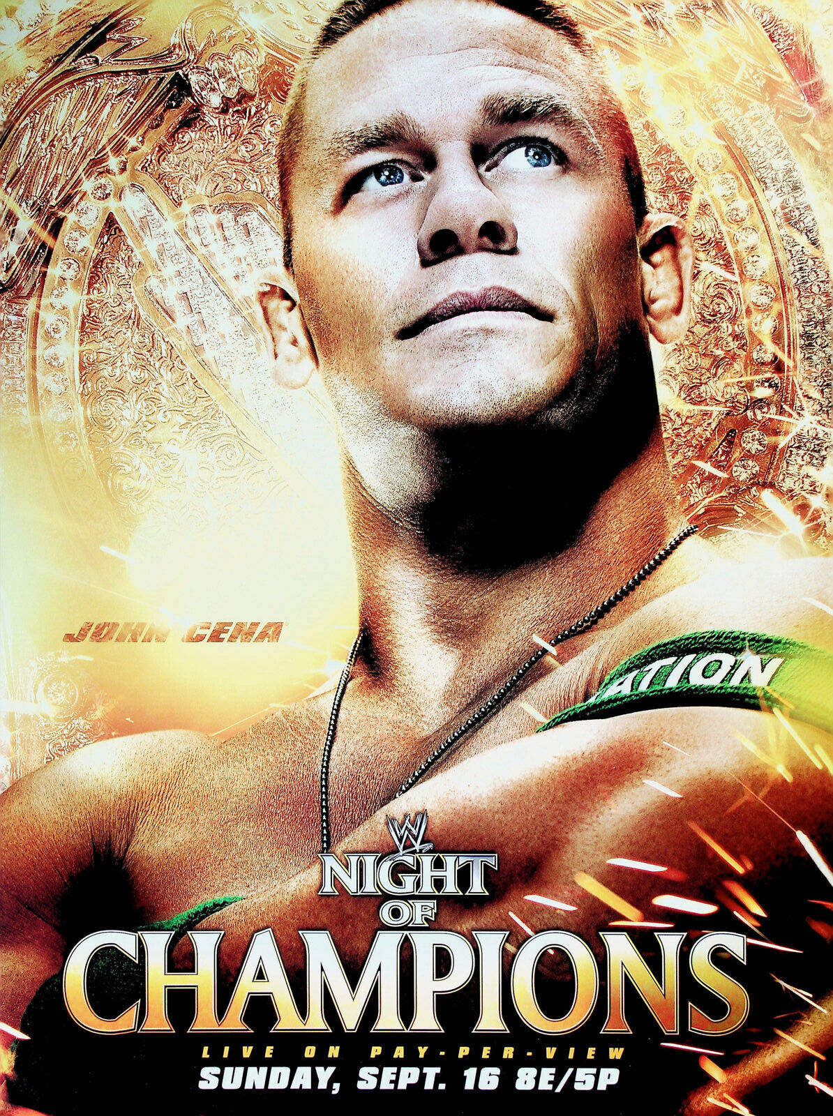 John Cena Night of Champions WWE PPV Poster 12