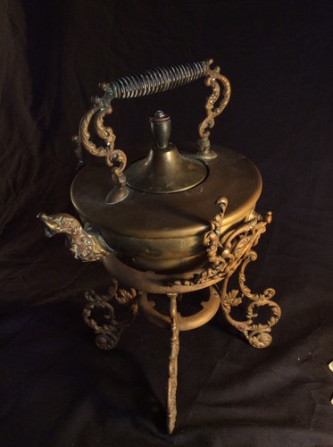 Vintage Brass Tilting Teapot