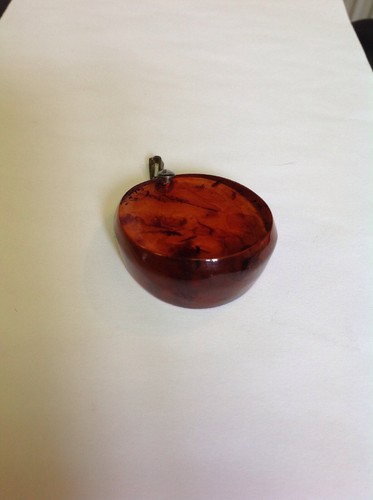 Vintage Russian Baltic Amber 14g Pendant From 1970's