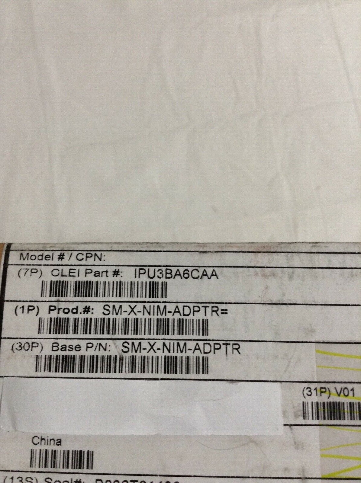 NEW SEALED CISCO SM-X-NIM-ADPTR SLOT TO NIM SLOT Module Network Adapter