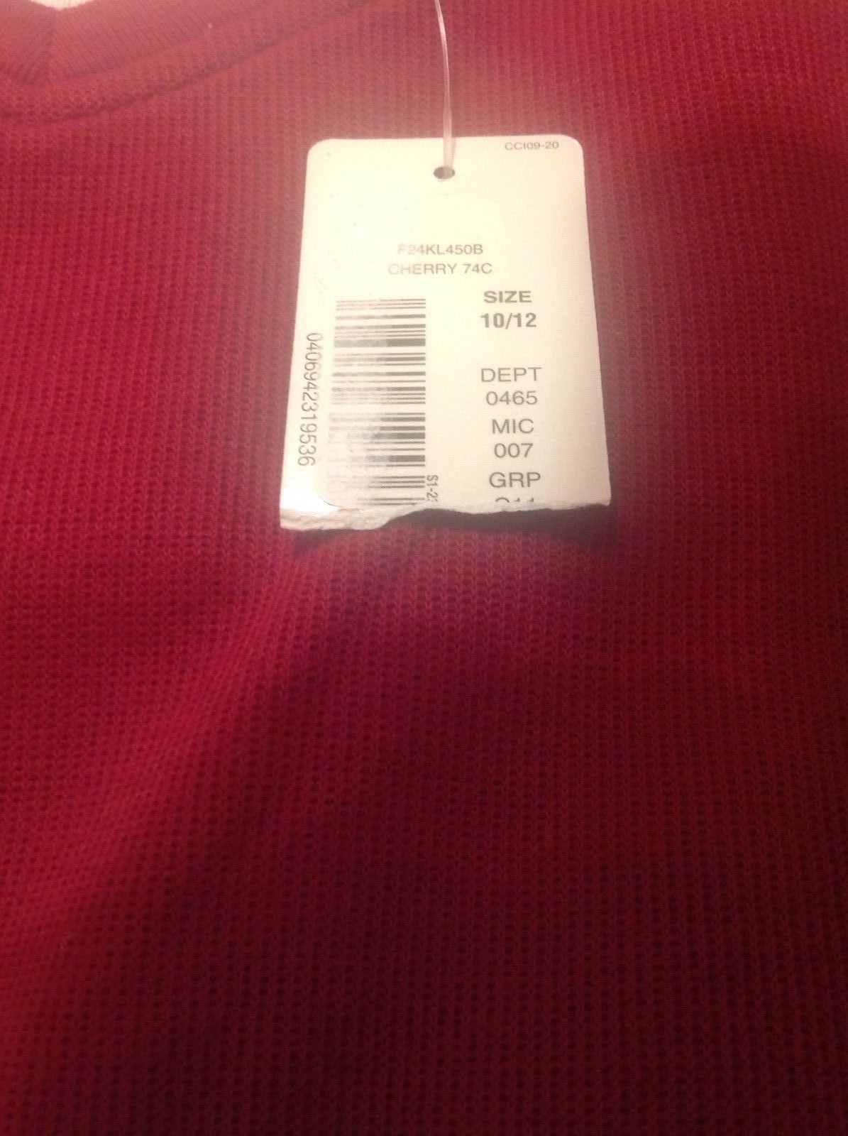 New With Tag, Class Club Boys 10/12  Red Long Sleeve Sweater