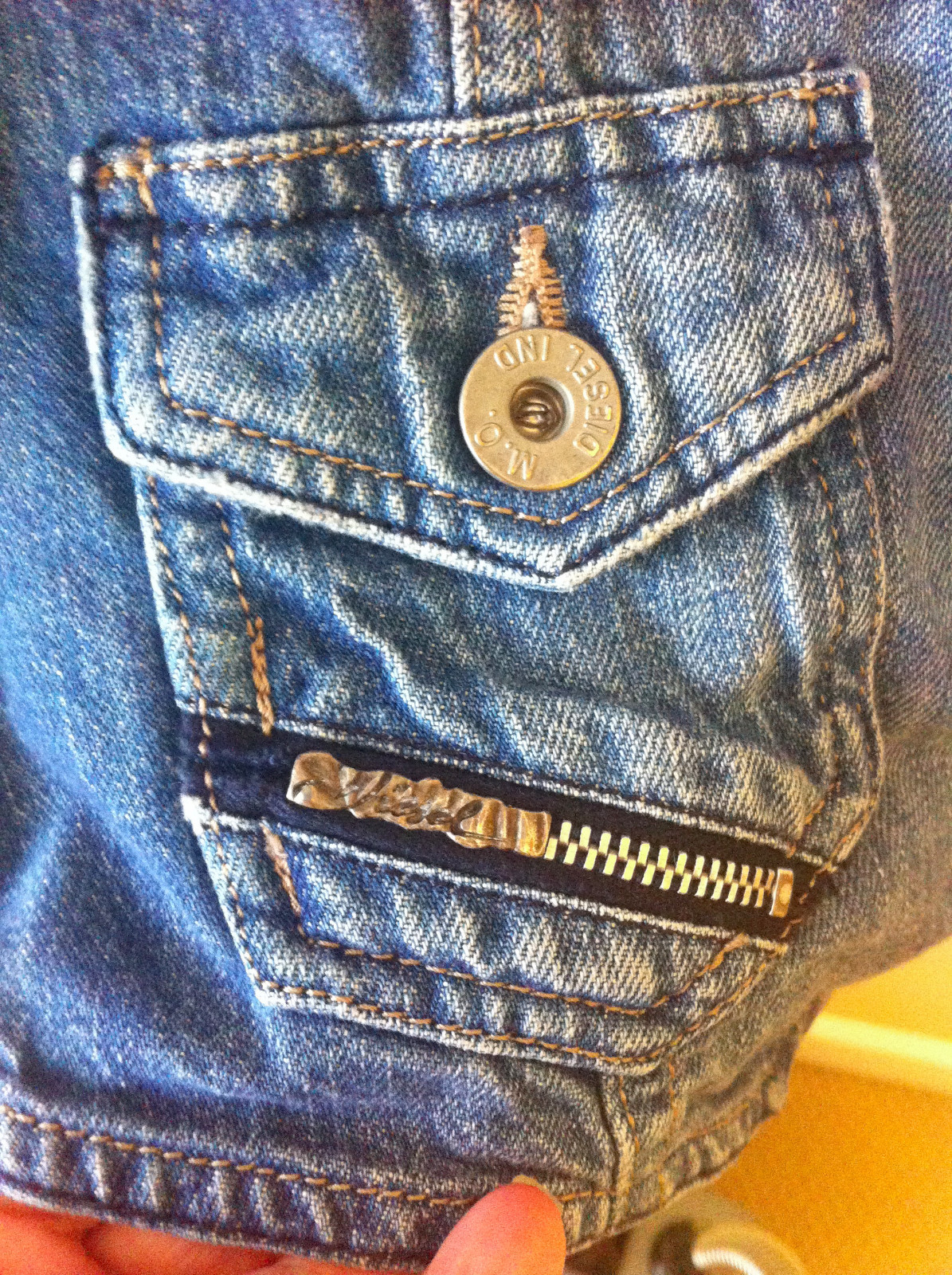 Diesel Women's Denim Under bust Vest Size Small