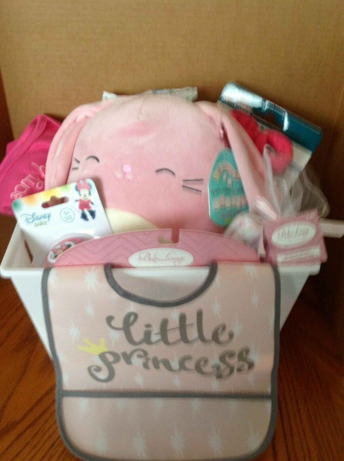 New Baby Girl Easter Or  Baby Shower  Gift Basket