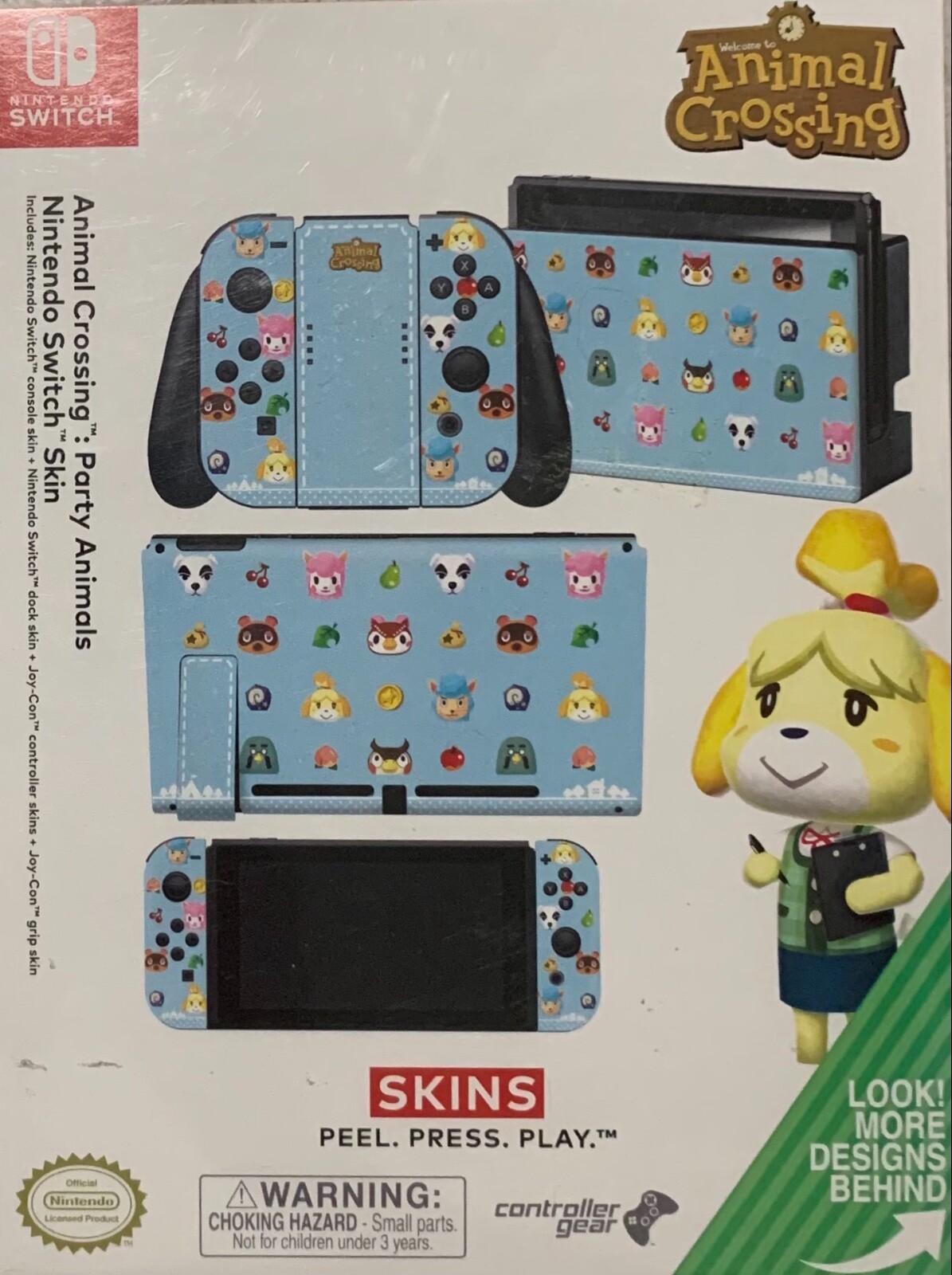 Animal Crossing: Party Animals Nintendo Switch Skin | eBay