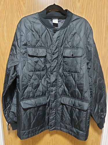 ナイキ☆超美品☆ QUILTED JACKET☆早い者勝ち☆即購入おっけ！！ Nike Premium Quilted Jacket Black Size XL | eBay