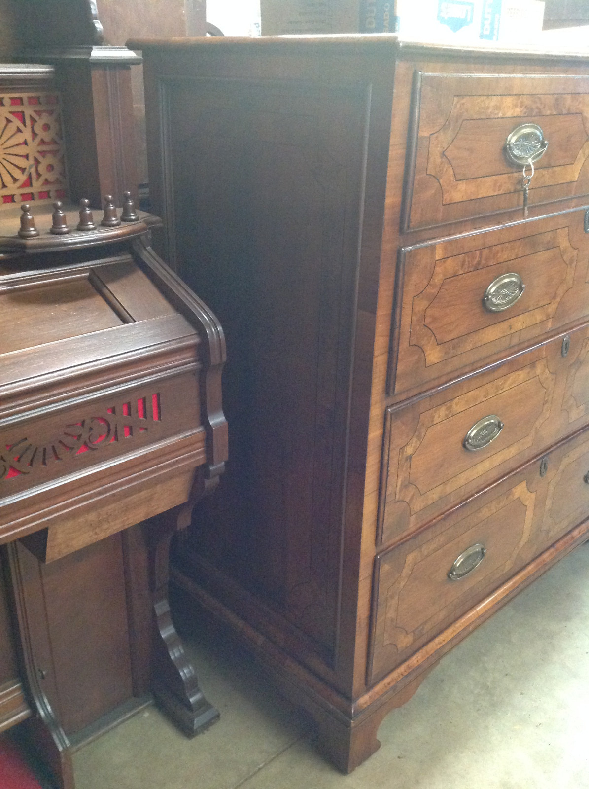 English Walnut High Dresser