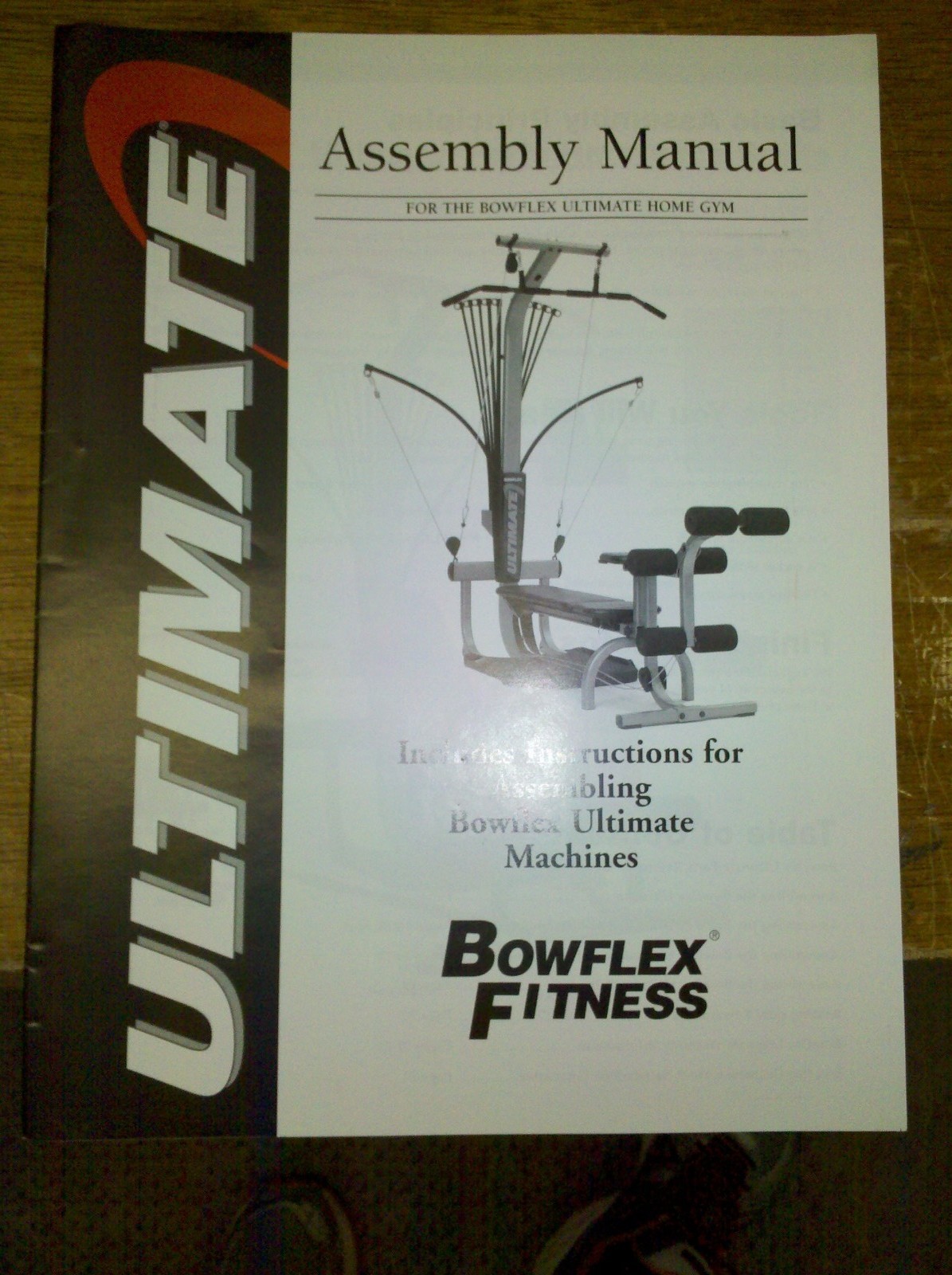 Bowflex Ultimate 2 Exercise Chart