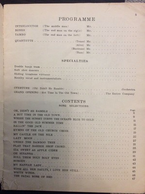 BLACK FACE minstrel songbook sheet music great photos BLACK AMERICAANA