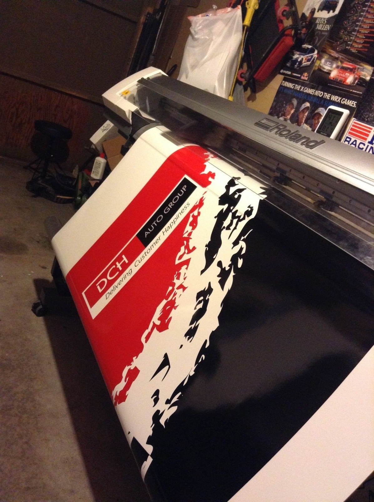 Roland Versacamm VP-540i with take-up unit/TwoLaminators/Computer/print material