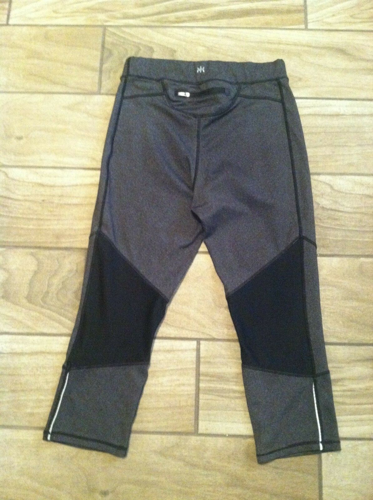 Kyodan レギンス Sz. S-- KYODAN Women Gray/Black Activewear Crop Yoga Pants