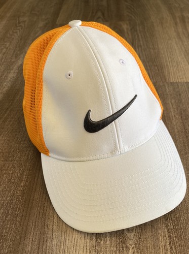 orange and white nike hat