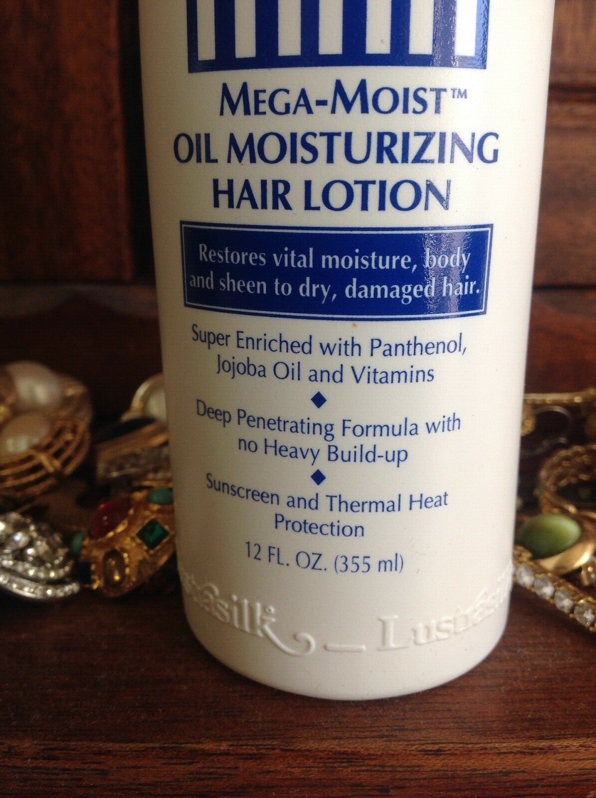 LUSTRASILK MOISTURE MAX MEGA-MOIST OIL MOISTURIZING HAIR LOTION 12oz new 1 bottl