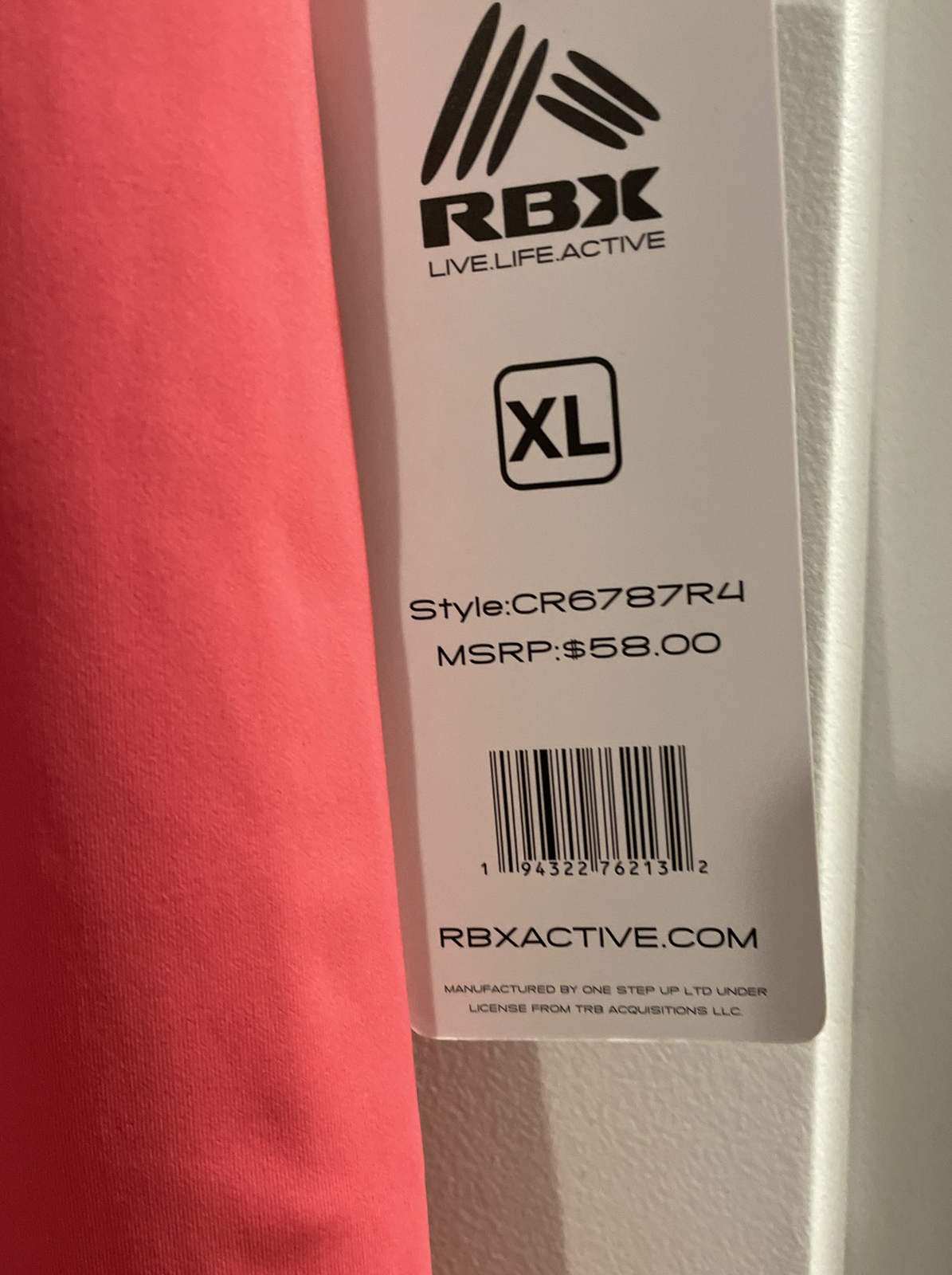 RBX Tech Flex Capri Hot Pink Leggings 