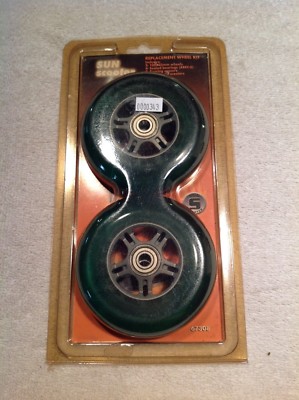 Sun Scooter replacement wheel kit - green NOS