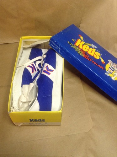 VINTAGE 1970s KEDS DEADSTOCK UNWORN BOX INSIDE LENGTH 7.5