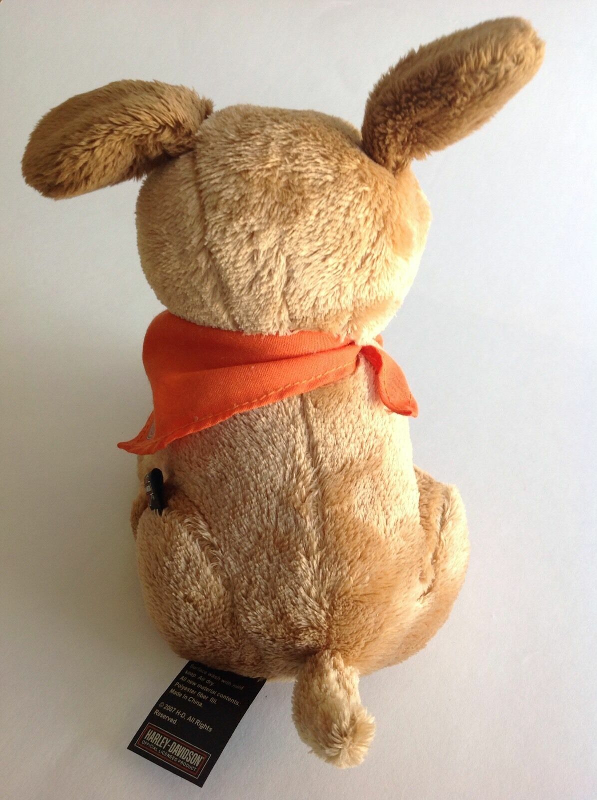 Harley Davidson Motor Cycles 2007 HD Puppy Dog Gift Card Pouch Brown Scarf Bike