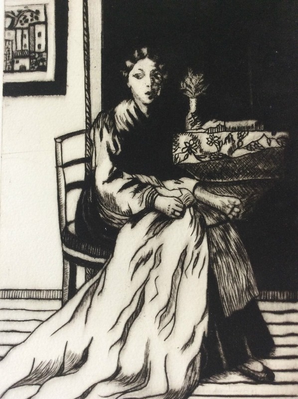 La CouturiÃ¨Re Estampe En Pointe SÃ¨Che SignÃ©E  A Tatibouet