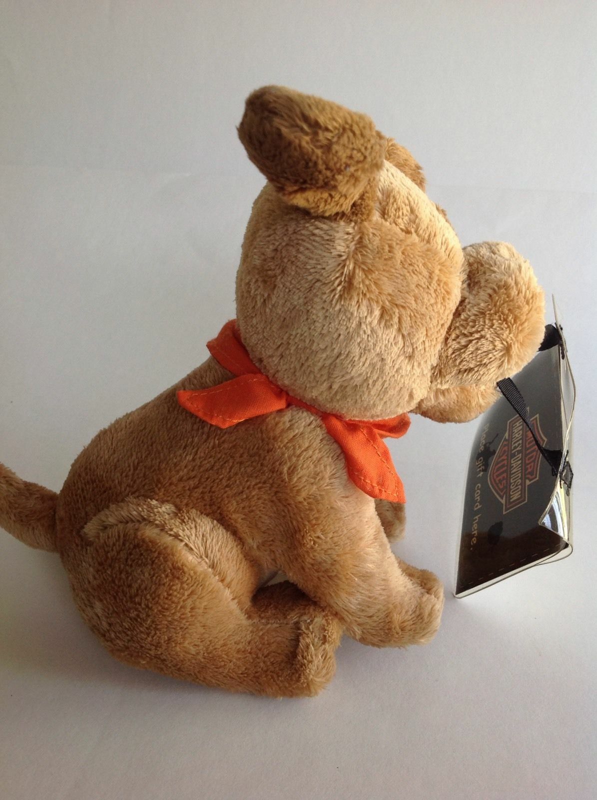 Harley Davidson Motor Cycles 2007 HD Puppy Dog Gift Card Pouch Brown Scarf Bike