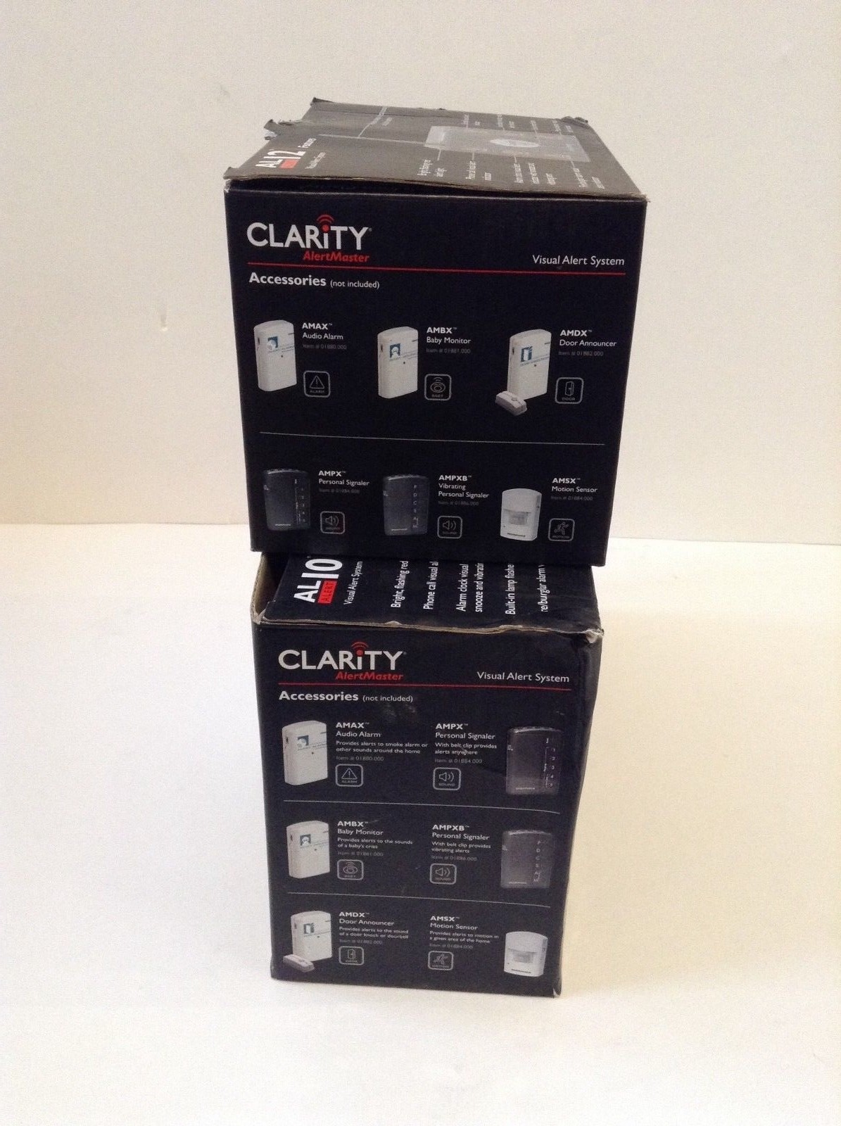 New Clarity Alertmaster Visual Alert System AL 10 AL 12 NIB lot of2