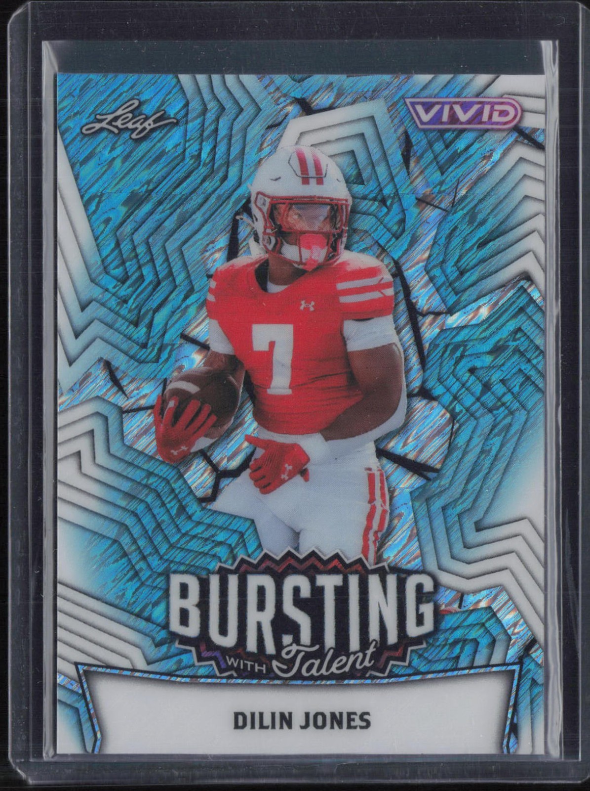 2025 Leaf Vivid Bursting With Talent Shimmer Platinum Dilin Jones 1/1