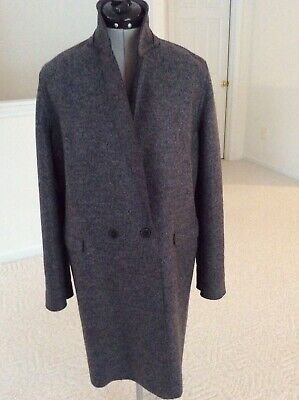 HARRIS WHARF LONDON double  breasted coat size 48 IT /10-12 US gray color