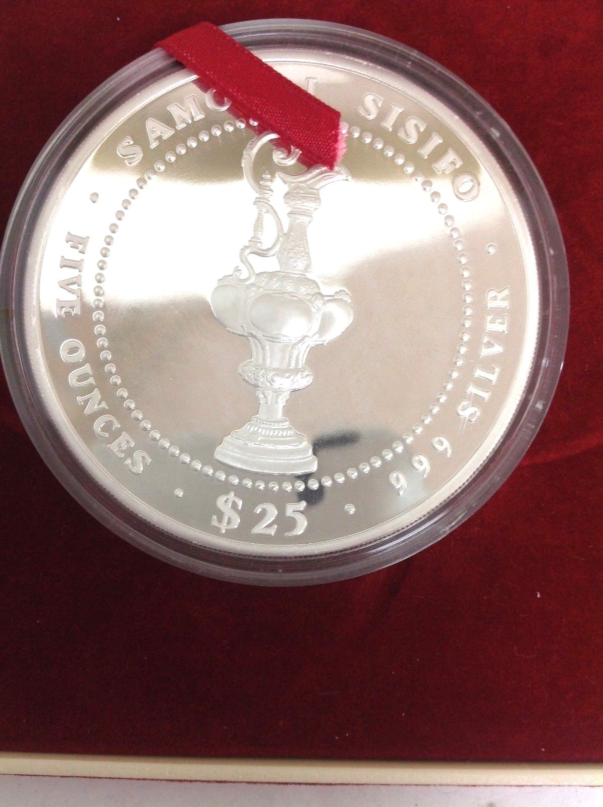 Proof Set 1987 3-Coin Official America's Cup Silver Coins Mint W/C.O.A.