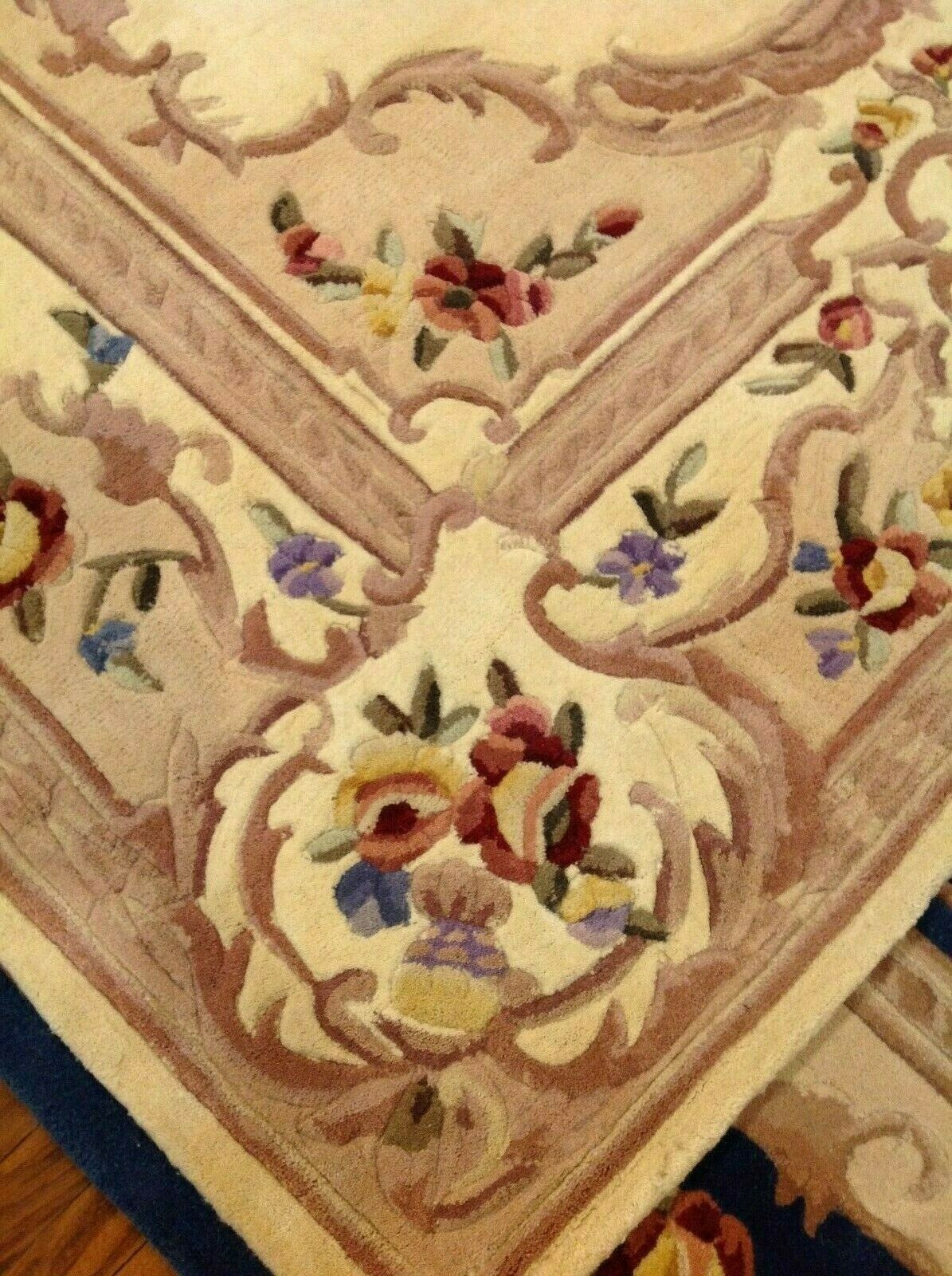 Royal Palace 7'x9' Wool Special Edition Marquis Aubusson Rug Ivory New $519