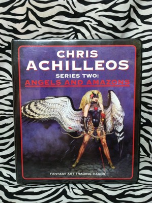 (3) FANTASY ART Trading Cards Binder Book Chris Achilleos Ken Kelly Larry Elmore